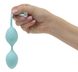 Розкішні вагінальні кульки PILLOW TALK - Frisky Teal з кристалом, діаметр 3,2 см, вага 49-75 гр - 3
