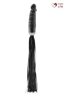 Флогер з ручкою-дилдо Fetish Tentation Whip with Dildo Handle