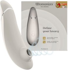 Вакуумний кліторальний стимулятор Womanizer Premium 2 Gray