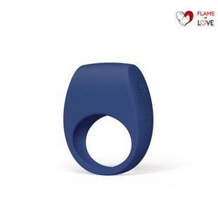Ерекційне кільце з вібрацією LELO Tor 3 Base Blue, керування зі смартфона