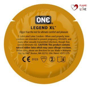 Набір презервативів великого розміру One Legend XL (ціна за 5 шт.)