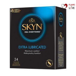 Безлатексні преміум-презервативи SKYN Extra Lubricated 24 шт, на 40&thinsp;% більше змазки