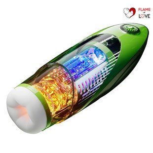 Смарт-мастурбатор BANANASOME ROCKET X7, вібрації, стискання, імітація фрикцій, підігрів