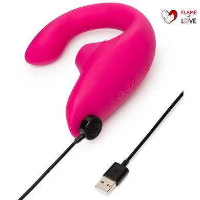 Стимулятор точки G та клітора Womanizer Blend Rose вакуум і вібрація, ніжно-рожевий