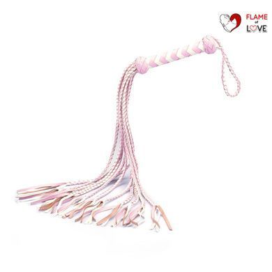 Флогер Liebe Seele White & Pink Leather Whip