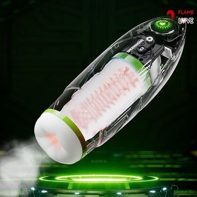 Смарт-мастурбатор BANANASOME ROCKET X7, вібрації, стискання, імітація фрикцій, підігрів