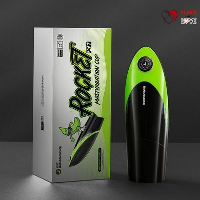 Смарт-мастурбатор BANANASOME ROCKET X7, вібрації, стискання, імітація фрикцій, підігрів