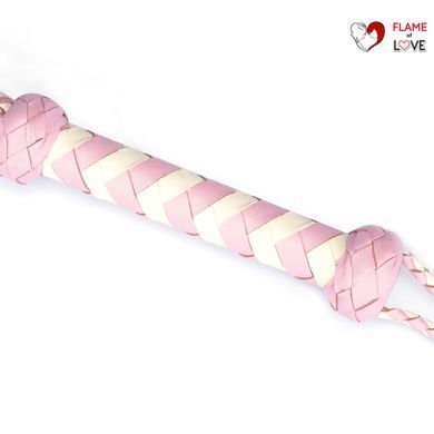 Флогер Liebe Seele White & Pink Leather Whip