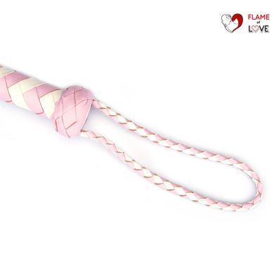 Флогер Liebe Seele White & Pink Leather Whip