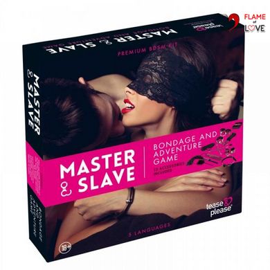 Набір БДСМ 10 предметів Master & Slave, Pink Leopard