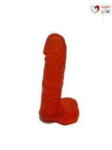 Мило у формі пеніса Чистий Кайф Red size M, крафтове мило-член, натуральне