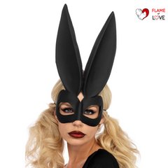 Маска кролика чорна Leg Avenue Bad bunny eye mask O/S