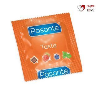 Оральні презервативи з різними смаками Pasante Flavours Taste латексні (ціна за 6 шт.)
