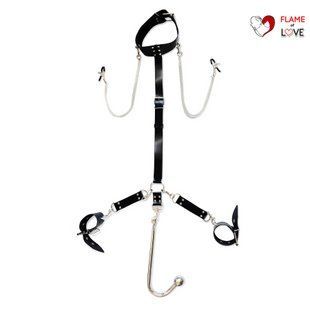 Бондажний набір з металевим анальним гаком Art of Sex Beatrice Bondage set with anal hook №&thinsp;2