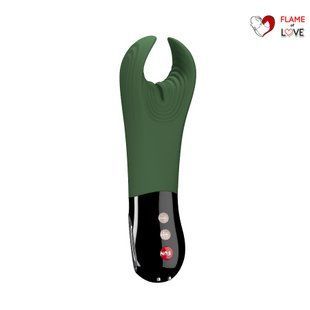 Вібратор для пеніса Fun Factory MANTA moss green/black, підходить для парних ігор