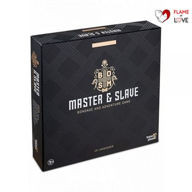 Набір БДСМ 10 предметів Master& Slave, Black, Черный