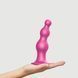 Насадка для страпона Strap-On-Me Dildo Plug Beads Framboise Metallic XL - 2