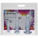 Набір анальних пробок Doc Johnson Crystal Jellies Anal - Clear, макс. діаметр 2см - 3 см - 4 см - 2