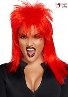 Перука рок-зірки Leg Avenue Unisex rockstar wig Red, унісекс, 53 см