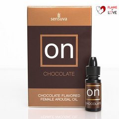 Збуджувальні краплі для клітора Sensuva ON Arousal Oil for Her Chocolate (5 мл) зі смаком шоколаду