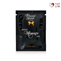 Пробник масажної олії Plaisirs Secrets Caramel (3 мл)