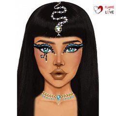 Наклейка з коштовностями Leg Avenue Клеопатри Cleopatra face jewels sticker O/S