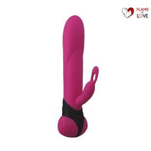 Вібратор з обертанням стовбура Adrien Lastic Bonnie & Clyde, з петелькою для пальчика