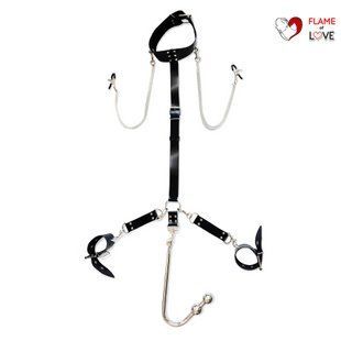 Бондажний набір з металевим анальним гаком Art of Sex Beatrice Bondage set with anal hook №&thinsp;3