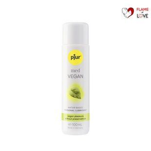 Лубрикант на водній основі pjur med Vegan 100 мл, тільки веганські інгредієнти