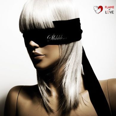 Пов&rsquo;язка-стрічка з сатину 2в1 Bijoux Indiscrets: Shhh (м'ята упаковка!!!)