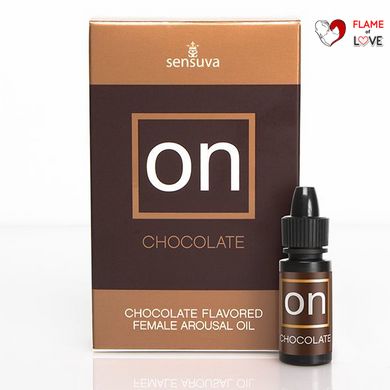 Збуджувальні краплі для клітора Sensuva ON Arousal Oil for Her Chocolate (5 мл) зі смаком шоколаду