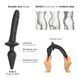 Анальна пробка з дилдо 2в1 Strap-On-Me SWITCH PLUG-IN REALISTIC DILDO Black XXL, діаметр 5,2/3,9 см - 2