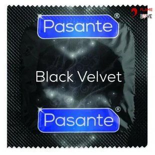 Презервативи чорного кольору Pasante Black Velvet латексні (ціна за 6 шт.)