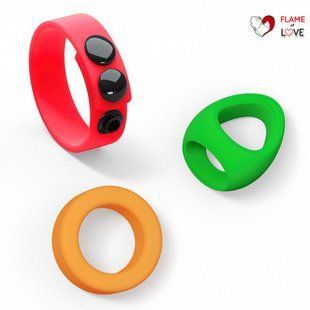 Набір яскравих ерекційних кілець Love to Love NEON RING KIT