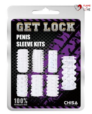 Набір насадок GK Power Penis Sleeve Kits-Clear