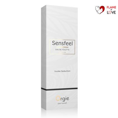 Жіноча туалетна вода SENSFEEL + афродизіак ефективна феромон-технологія, 10 мл Orgie