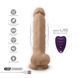 Фалоімітатор з вібрацією SilexD Vetus Vibro Flesh (MODEL 1 size 8in) + LRS, двошаровий, діам. 4,2 см - 7