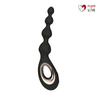 Анальне намисто з вібрацією LELO Soraya Beads Black, різний діаметр намистин, 8 режимів