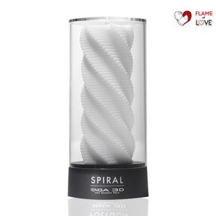 Мастурбатор Tenga 3D Spiral, дуже ніжний, з антибактеріального еластомеру зі сріблом