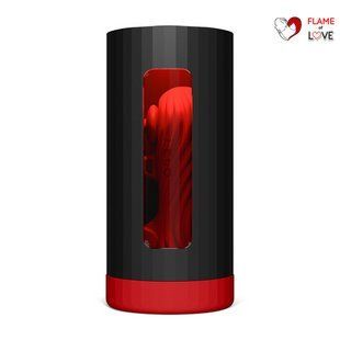 Смарт-мастурбатор LELO F1S V3 XL Red, збільшений, 2 мотори, 8 режимів, стимуляція звуковими хвилями