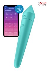 Потужна віброкуля з функцією керування зі смартфона Satisfyer Ultra Power Bullet 8, бірюзовий