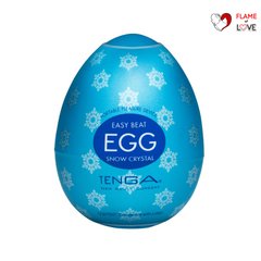 Мастурбатор-яйце Tenga Egg Snow Crystal з охолоджувальним лубрикантом