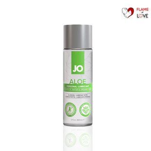 Змазка на водній основі JO H2O Organic Aloe (60 мл), зволожувальний та заспокійливий ефект