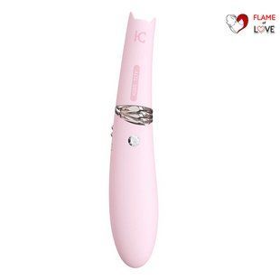Вакуумний стимулятор з вібрацією KISTOY Miss CC Pink, можна використовувати як вібратор, діам. 3,6см