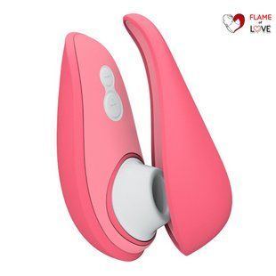 Вакуумний кліторальний стимулятор Womanizer Liberty 2 Vibrant Rose, 8 режимів, магнітна кришечка