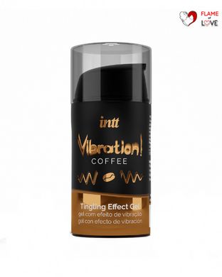 Рідкий вібратор Intt Vibration Coffee (15 мл), густий гель, дуже смачний, діє до 30 хвилин