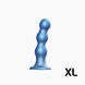 Насадка для страпона Strap-On-Me Dildo Plug Balls Blue Metallic XL - 1
