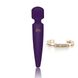 Вібромасажер Rianne S: Bella Mini Wand Purple, 10 режимів, медичний силікон, подарункове паковання - 1