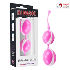Вагінальні кульки-Chisa Geisha Lastic Double Balls II, Hi-Basic Pink
