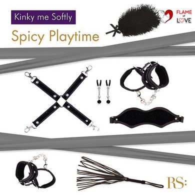 Подарунковий набір для BDSM RIANNE S — Kinky Me Softly Black: 8 предметів для задоволення